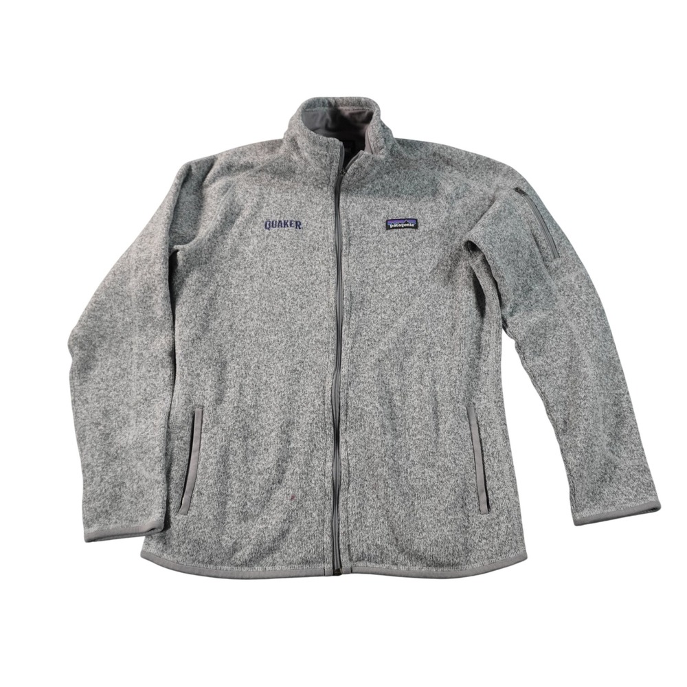 Patagonia Better Sweater Jacket Mens Large Gray Full Zip Embroidered Fleece